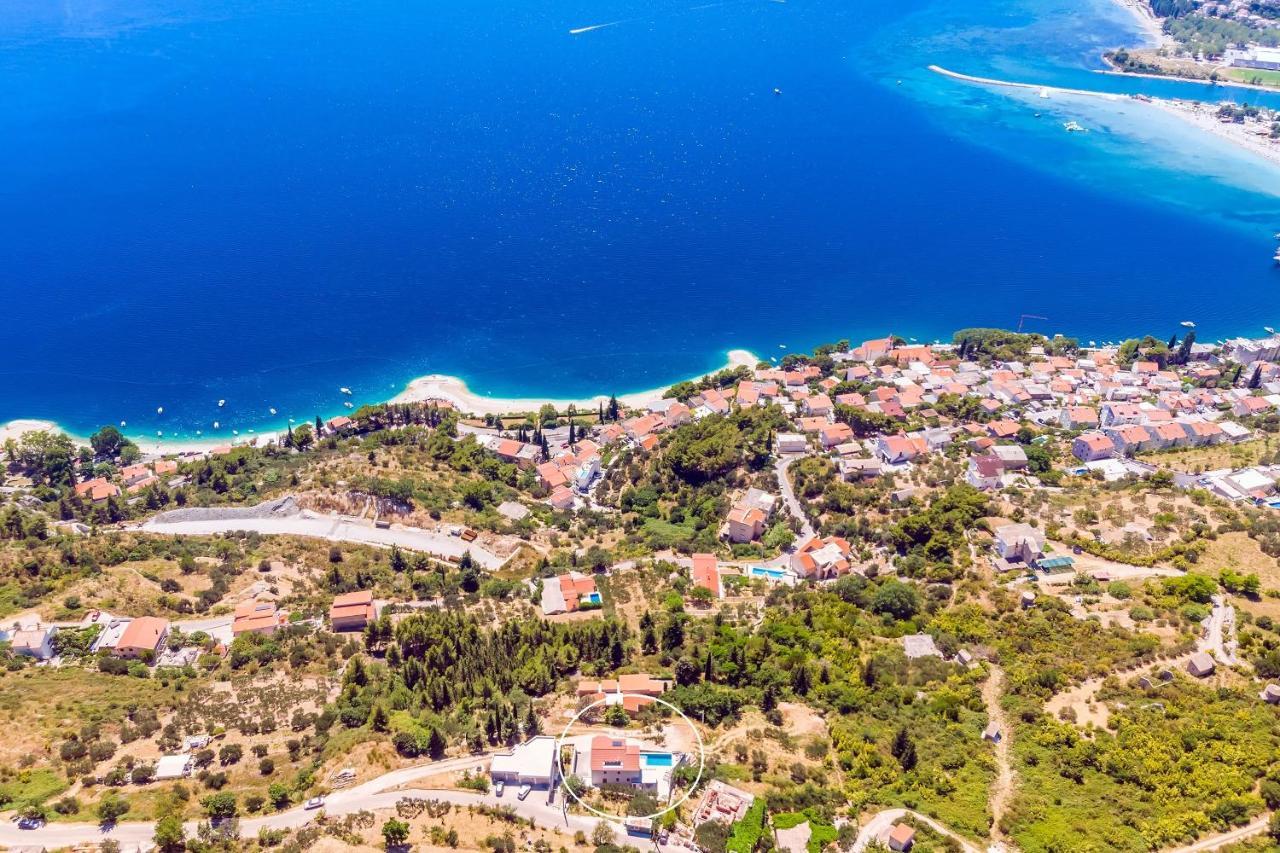 Villa Belvedere With Heated Pool, Billiards, Media Room, Sea Views,10 Pax Omiš Exteriér fotografie