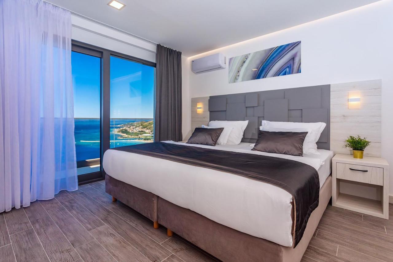 Villa Belvedere With Heated Pool, Billiards, Media Room, Sea Views,10 Pax Omiš Exteriér fotografie